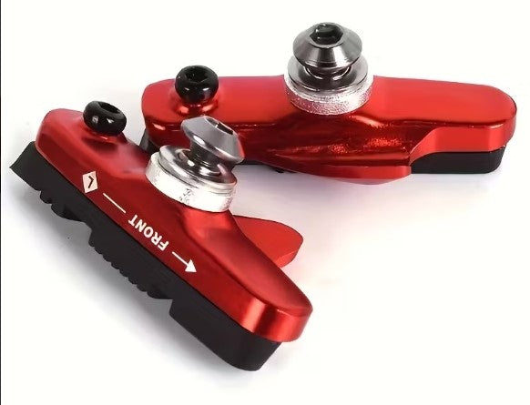 Racing Brake Pads Type Shimano / Tektro with Angle Aluminum Red anodized