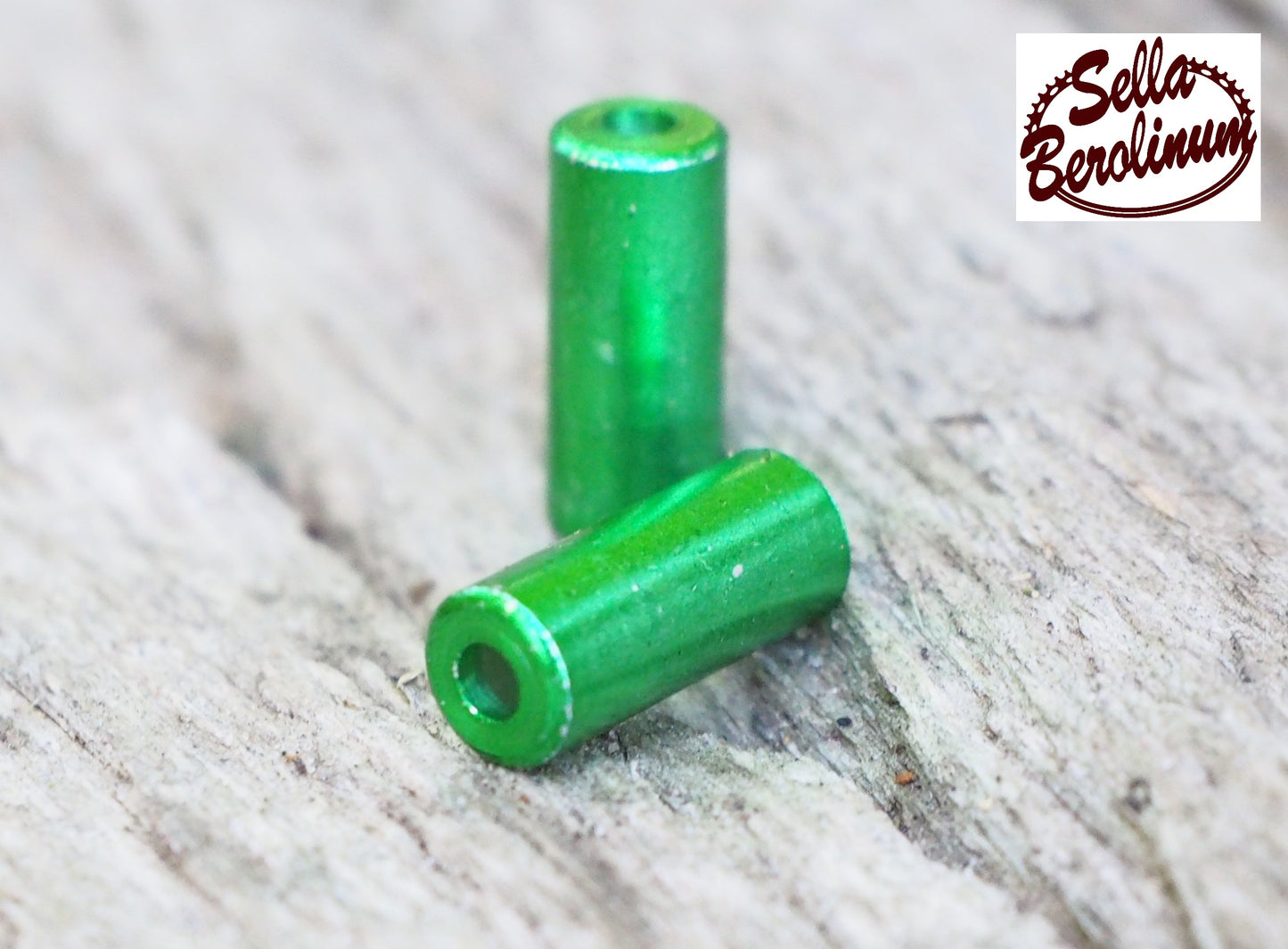 4 mm Endhülsen Grün eloxiert