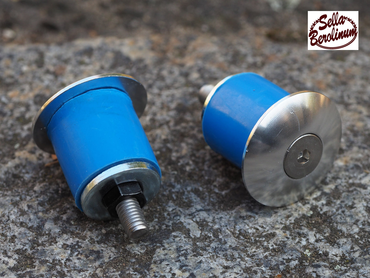 Alu Road Handlebar Plugs Silver ID from 18 mm - screw-in