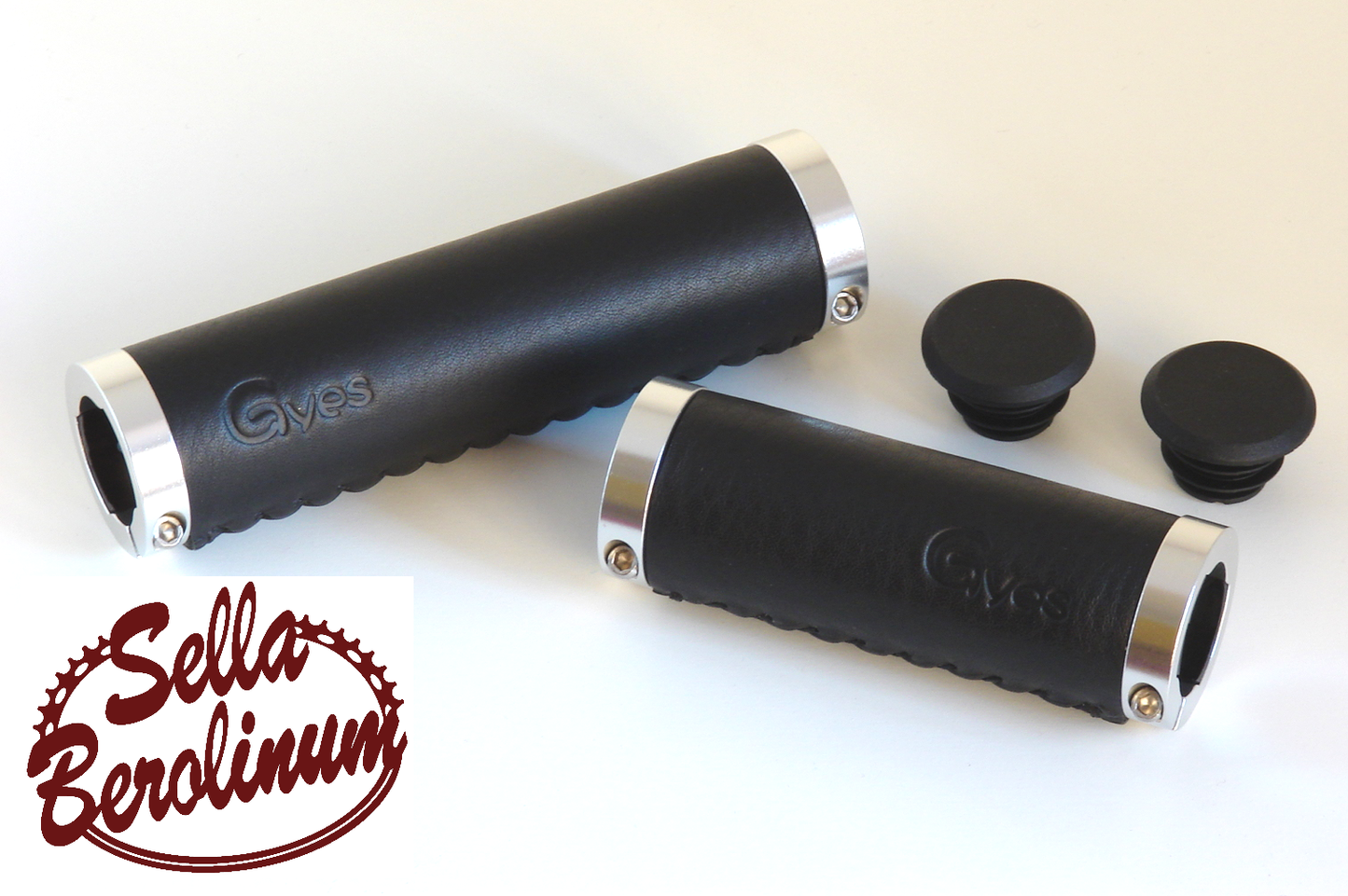 Gyes Ledergriffe B 1 Schwarz 130 - 95 mm lang Schwarz