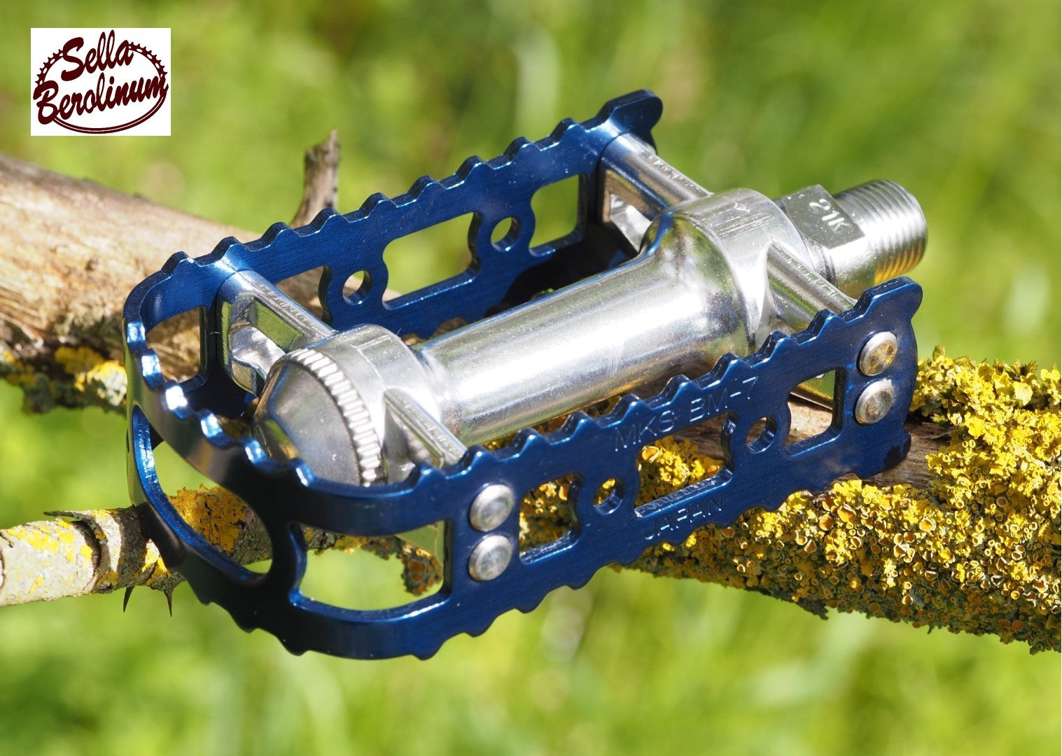 bmx pedale blau MKS BM-7 / MTB Dunkelblau - 9/16