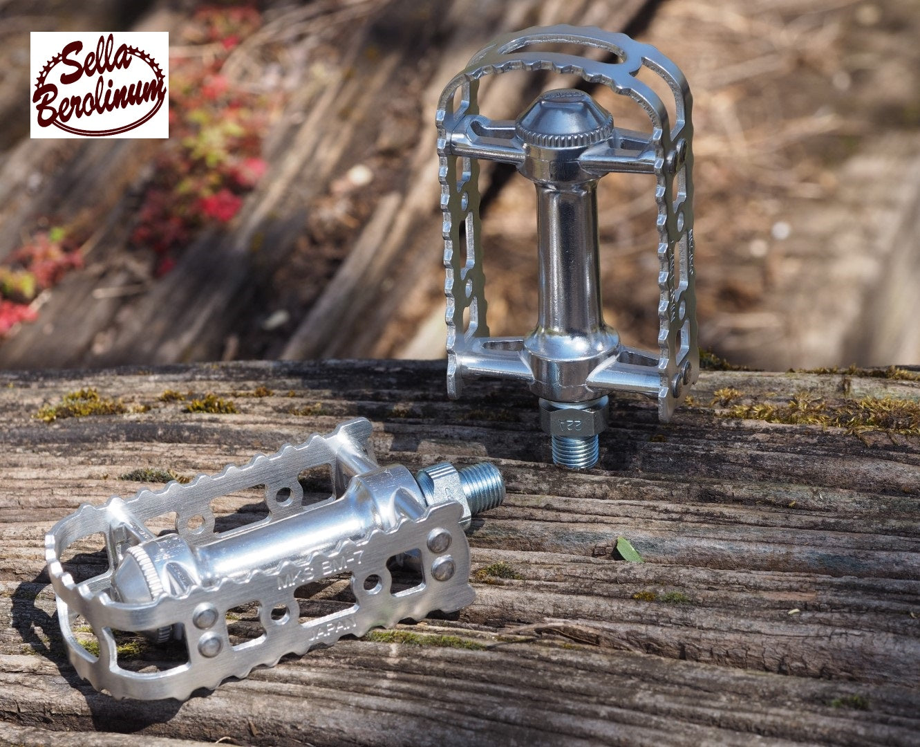 MKS BM-7 BMX / Cruiser Pedals 1/2" Axle Silver, 1 Pair