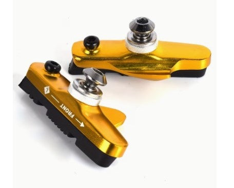 Racing Brake Pads Type Shimano / Tektro with Angle Aluminum Red anodized