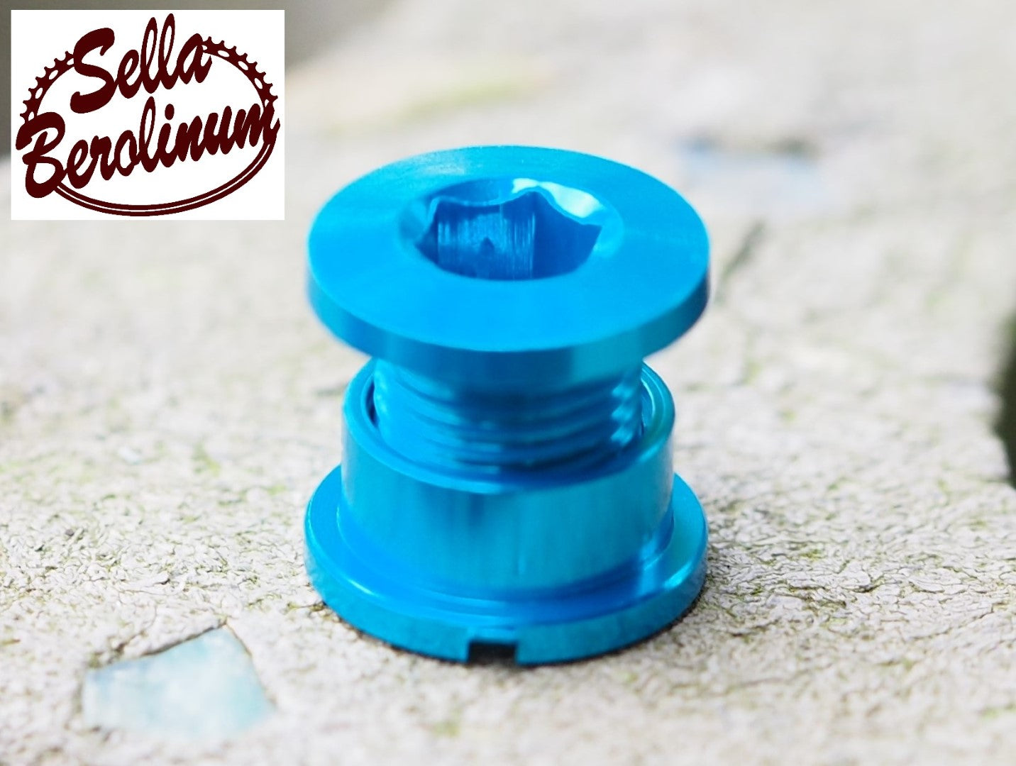 Alu Kettenblatt Schrauben 5er Set für 1 fach Blätter Cyanblau Ø 9,9mm
