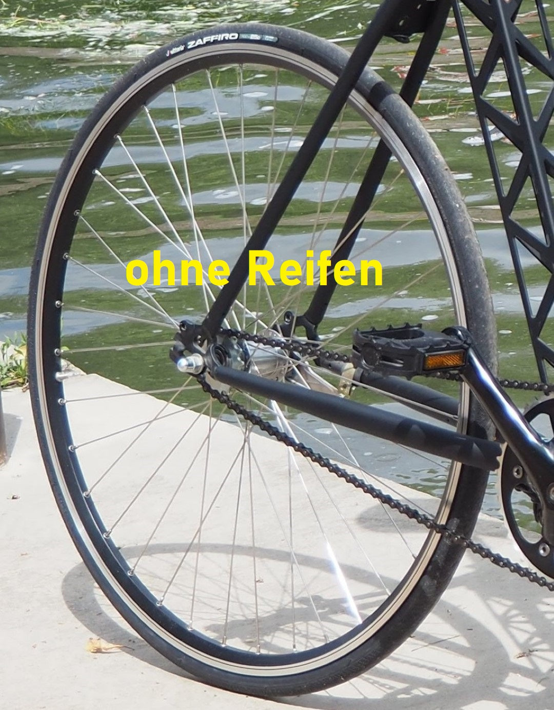 28" Exal ZX 19 Hinterrad Shimano 1 Gang Rücktrittbremse Schwarz