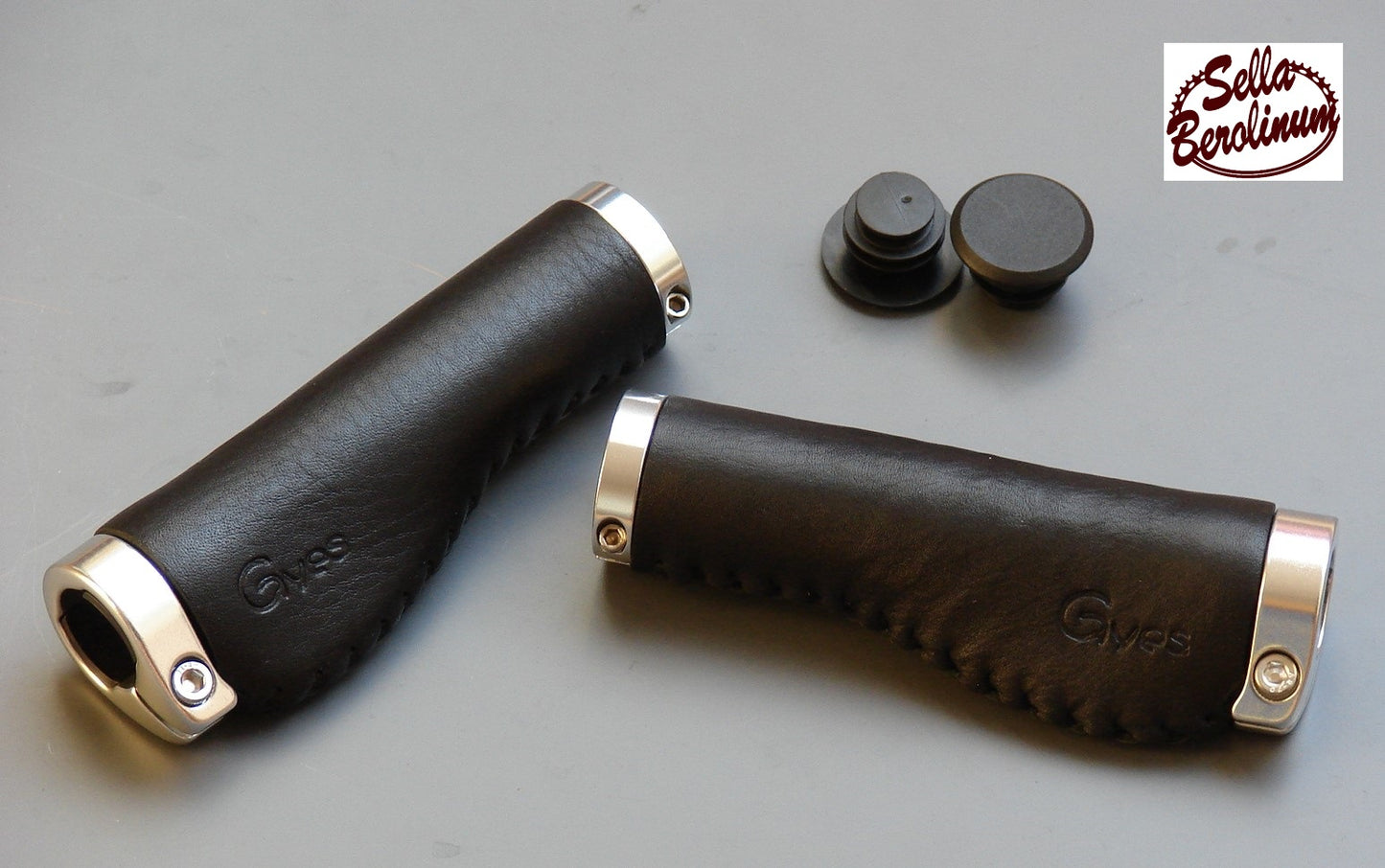 Gyes Ledergriffe B 3 Ergo Schwarz 140 - 140 mm lang