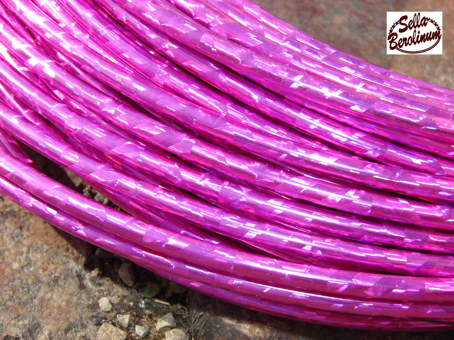 2,45 m Bremszug Hülle 5 mm Pink / Glitter