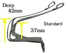 MKS Pedalhaken Stahl mit Leder