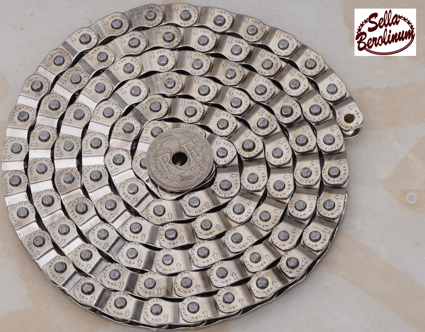 YBN MK918 Half Link Chain Chrome Plated 1/2" x 1/8" Singlespeed