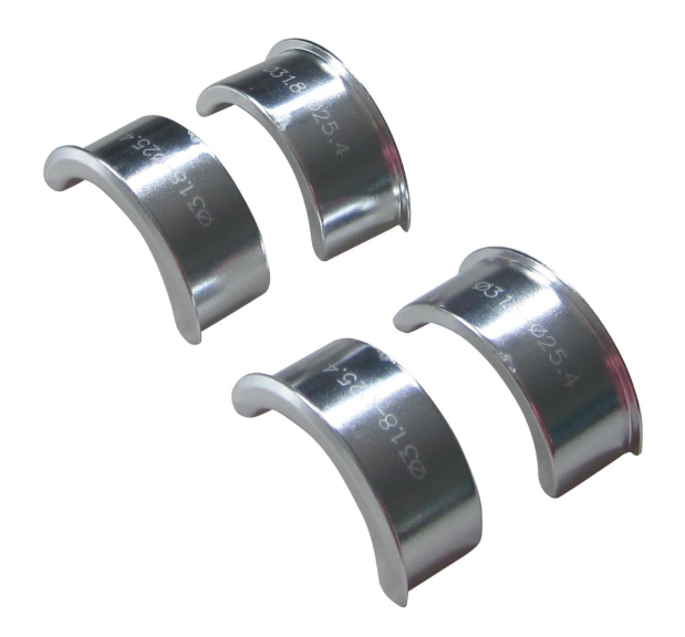 31,8 mm zu 25,4 mm Lenker Reduzierung Alu silber, 4 tlg.