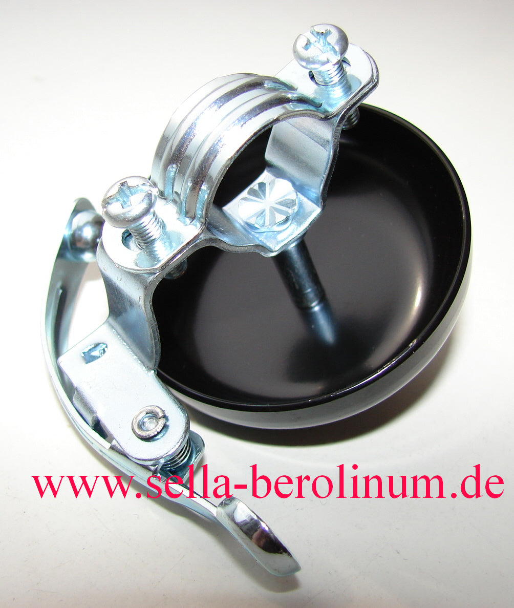 Rennglocke Alu Schwarz 55 mm