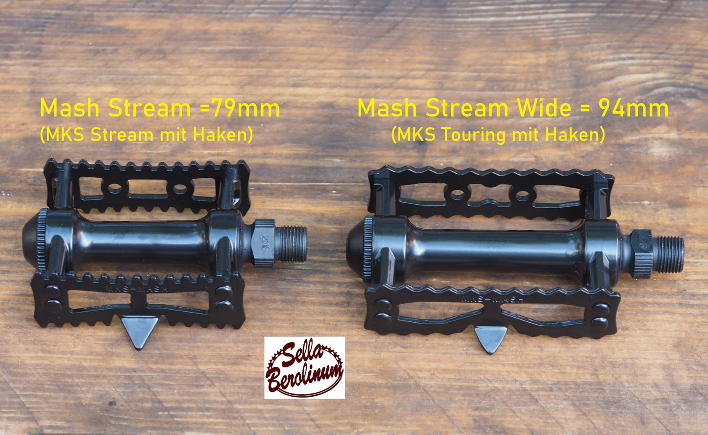 MKS - MASH Stream Pedale, Schwarz