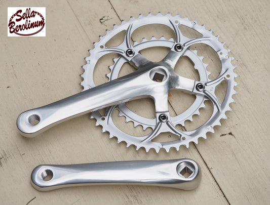 50 / 34 Z Kurbelgarnitur 170 mm - JIS Alu / Stahl / silber poliert