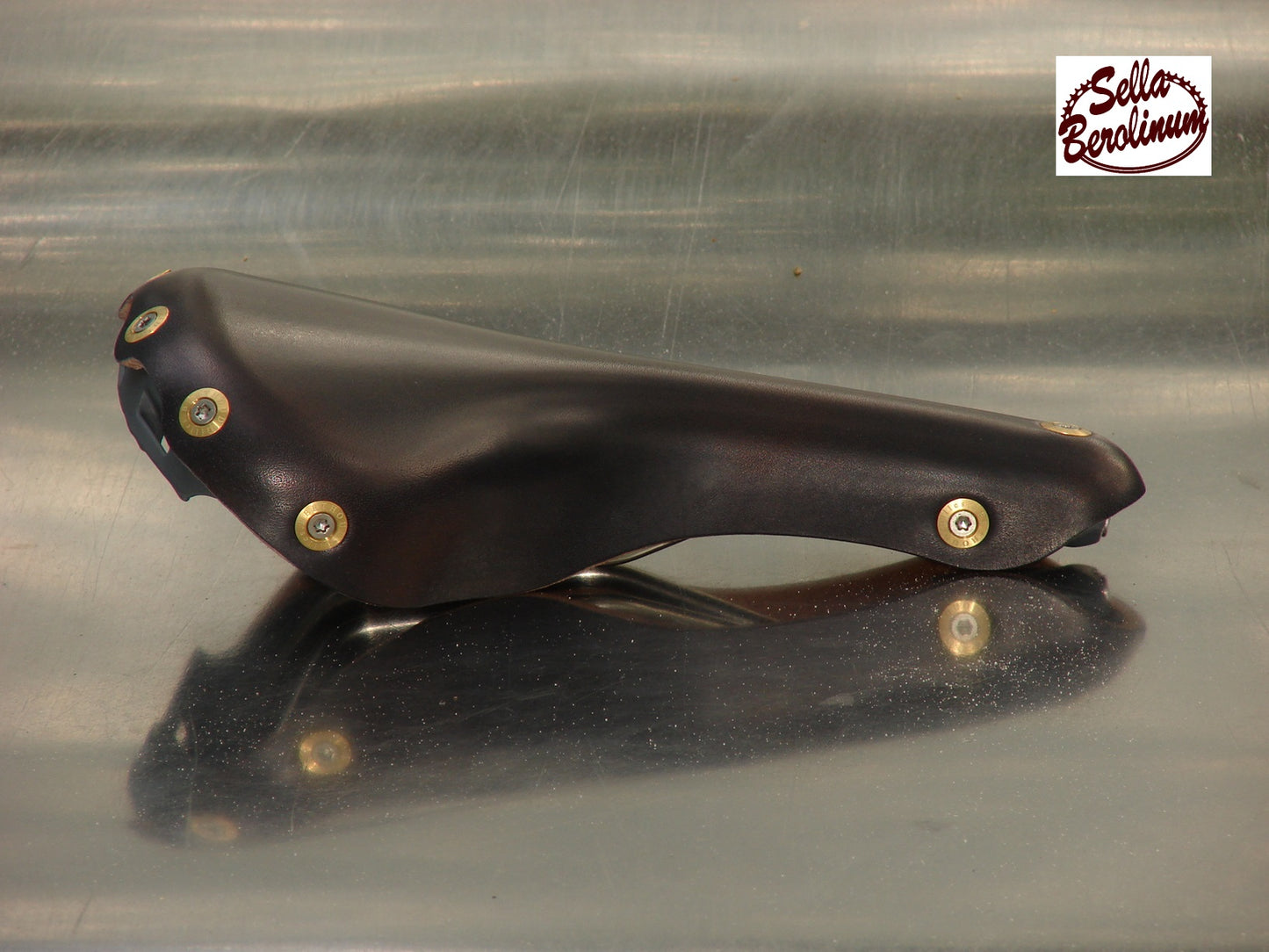 Berthoud Aspin Leather / Stainless Steel Touring Saddle Black