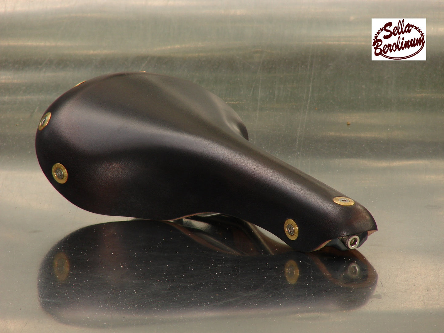 Berthoud Aspin Leather / Stainless Steel Touring Saddle Black