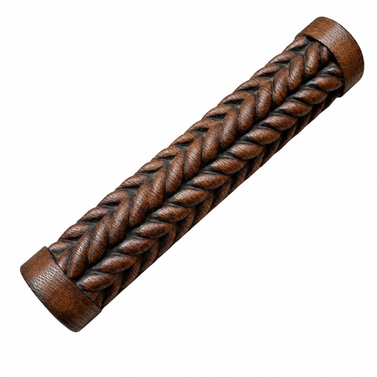 Holzgriffe Barock Dunkelbraun 140mm-Sellax