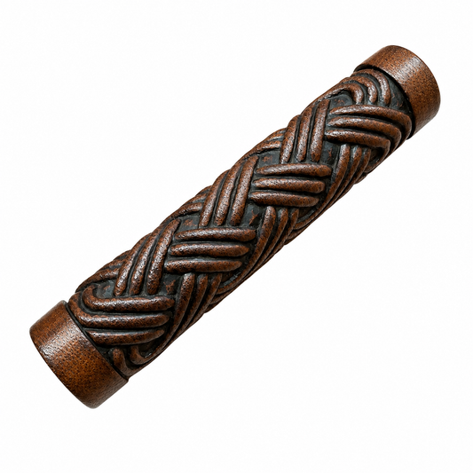 Holzgriffe Barock Dunkelbraun 140mm-Sellax
