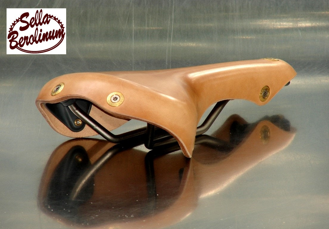 Berthoud Galibier Leather / Titanium Racing Saddle Natura