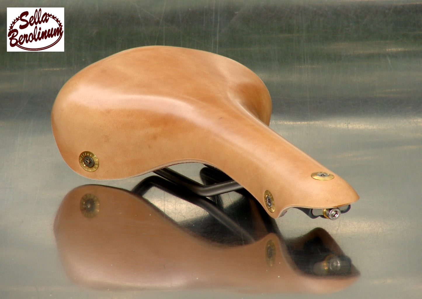 Berthoud Galibier Leather / Titanium Racing Saddle Natura