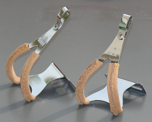 MKS Pedalhaken Stahl mit Leder