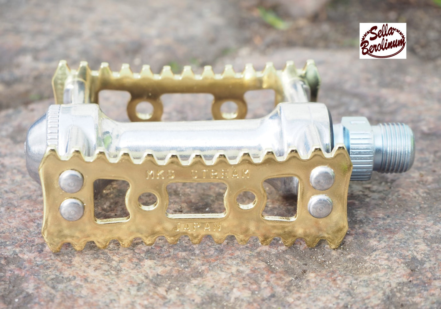 MKS Sylvan Stream Pedals Gold / Silver