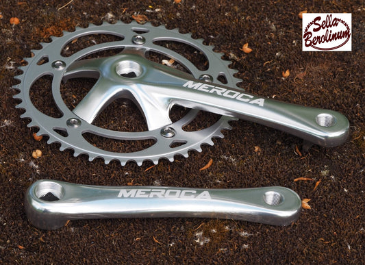 44 / 46 oder 48 Z Kurbelgarnitur Mero C Aluminium Silber glänzend