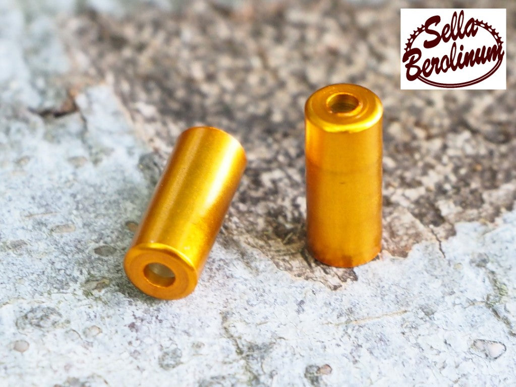4 mm Endhülsen Gold eloxiert