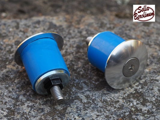 Alu Road Handlebar Plugs Silver ID from 18 mm - screw-in