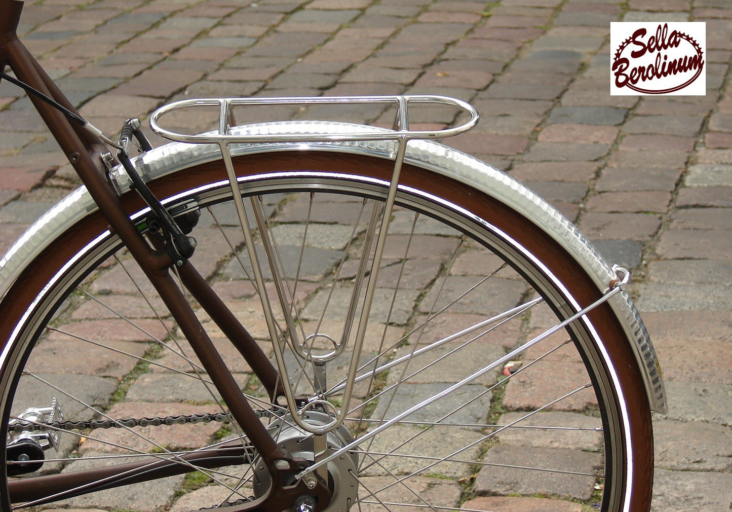 Rear Rack polished stainless steel, for 28"/ 650B or 26"
