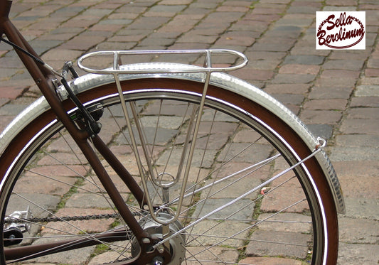 Rear Rack polished stainless steel, for 28"/ 650B or 26"