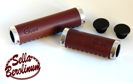 Gyes Ledergriffe B 1  Dunkelbraun 130 - 95 mm lang