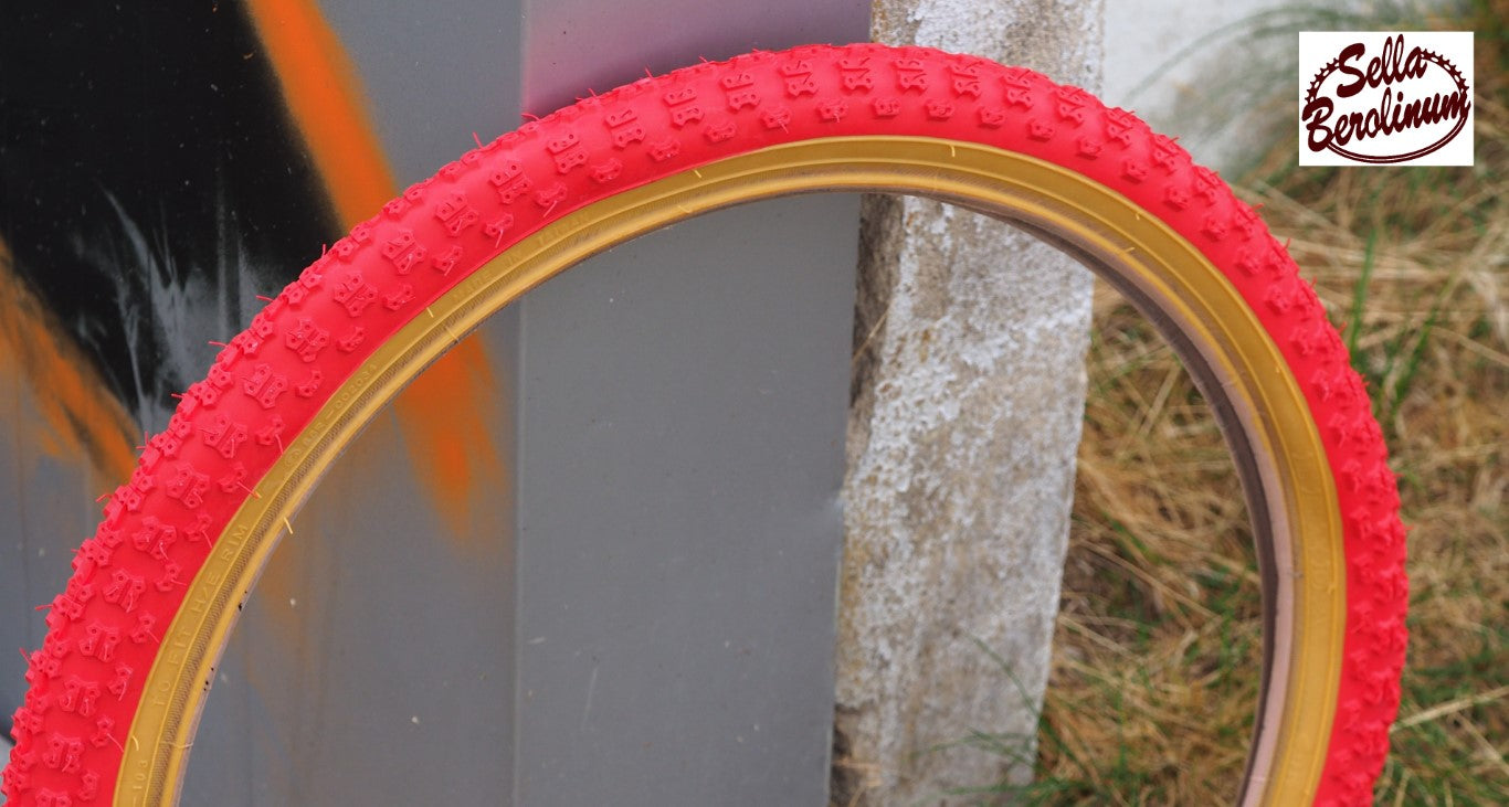 24"x 2,125 Oldschool BMX Reifen 57-507 Rot / Gumwall