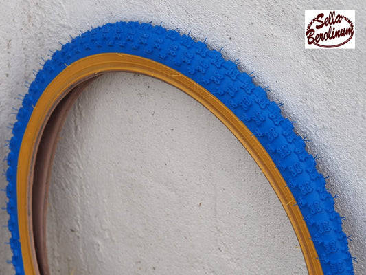 24"x 2,125 Oldschool BMX Reifen 57-507 Blau / Gumwall