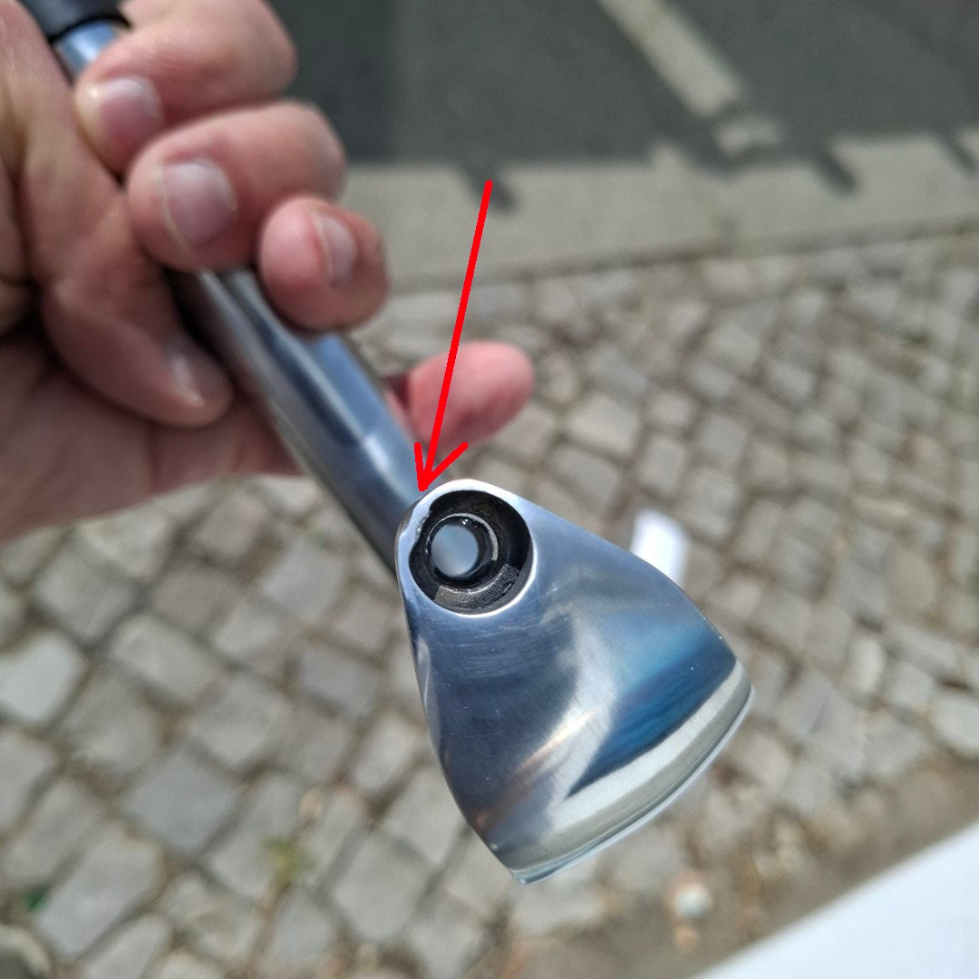 Mängelware Schaft Vorbau 22,2 / 80 / 25,4 mm, Alu poliert