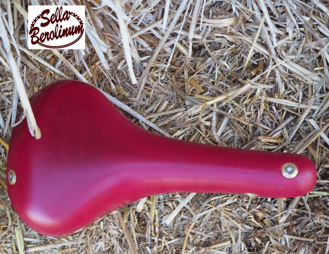 Berthoud Galibier Leder / Titan Rennsattel "Edition Special Rot"