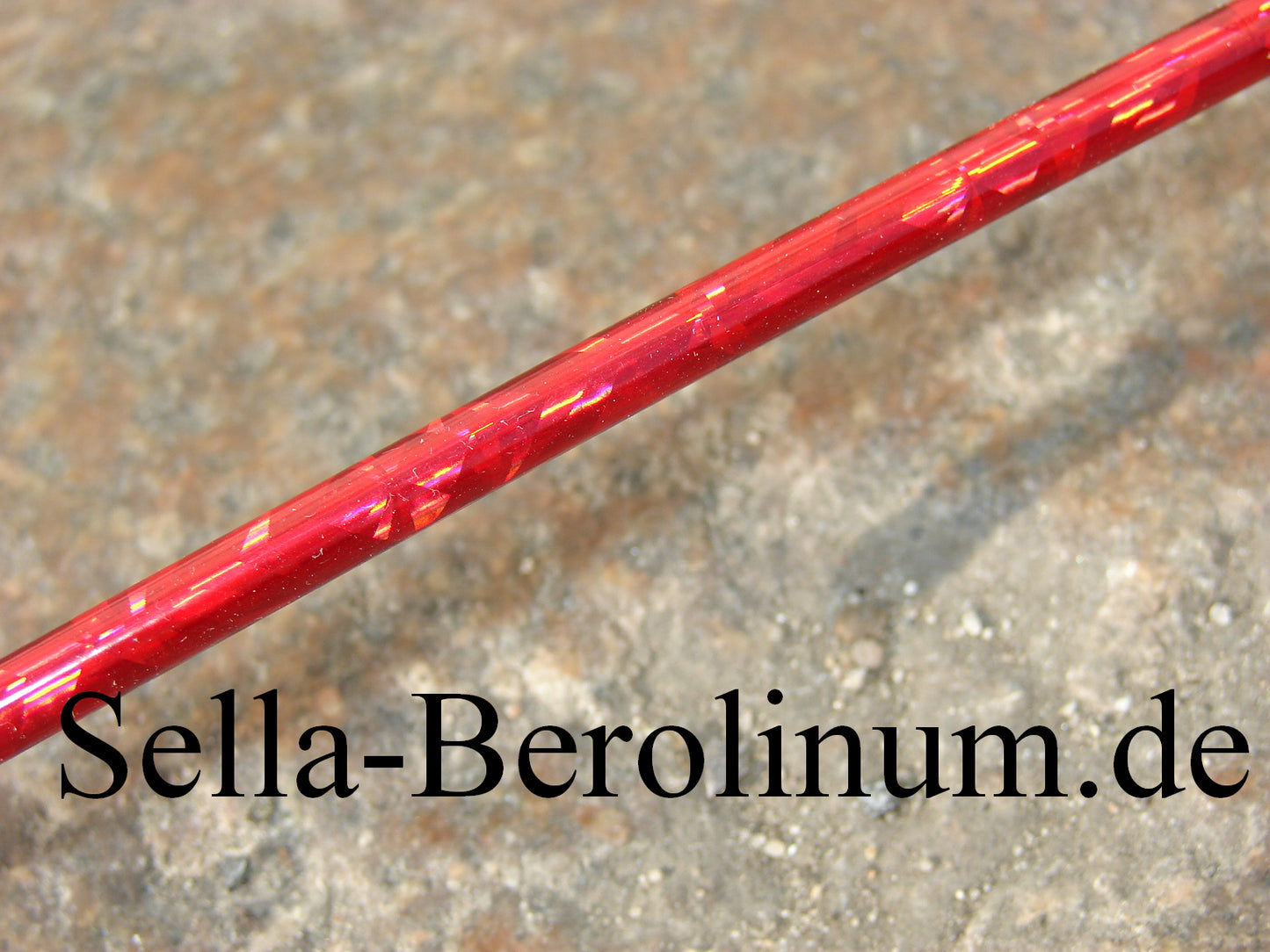 2,45 m Bremszug Hülle 5 mm Rot / Glitter