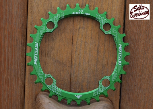 32 Z Kettenblatt LK:104 mm Grün eloxiert