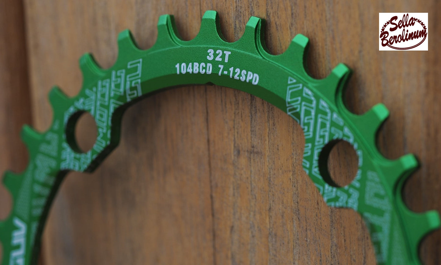 32 Z Kettenblatt LK:104 mm Grün eloxiert