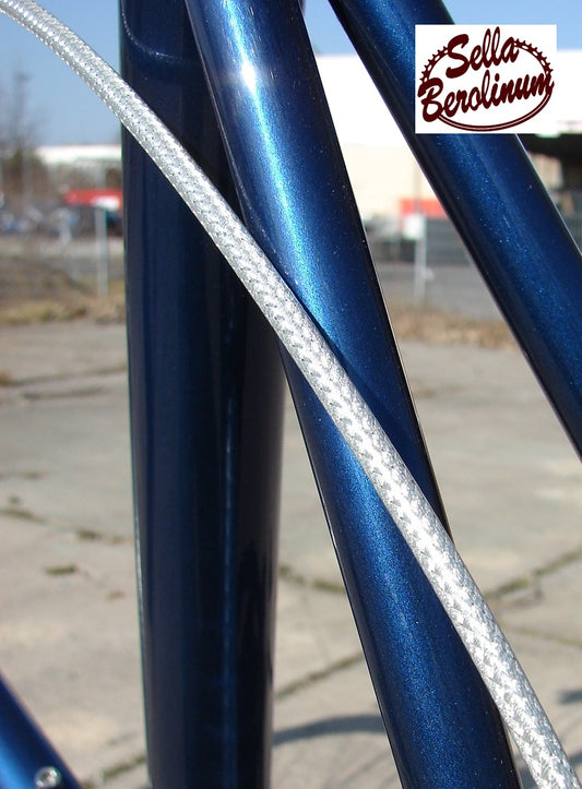2,45 m Bremszug Hülle 5 mm Metall Silber, geflochten