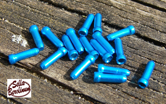 Zug Endkappe Alu Cyan Blau eloxiert