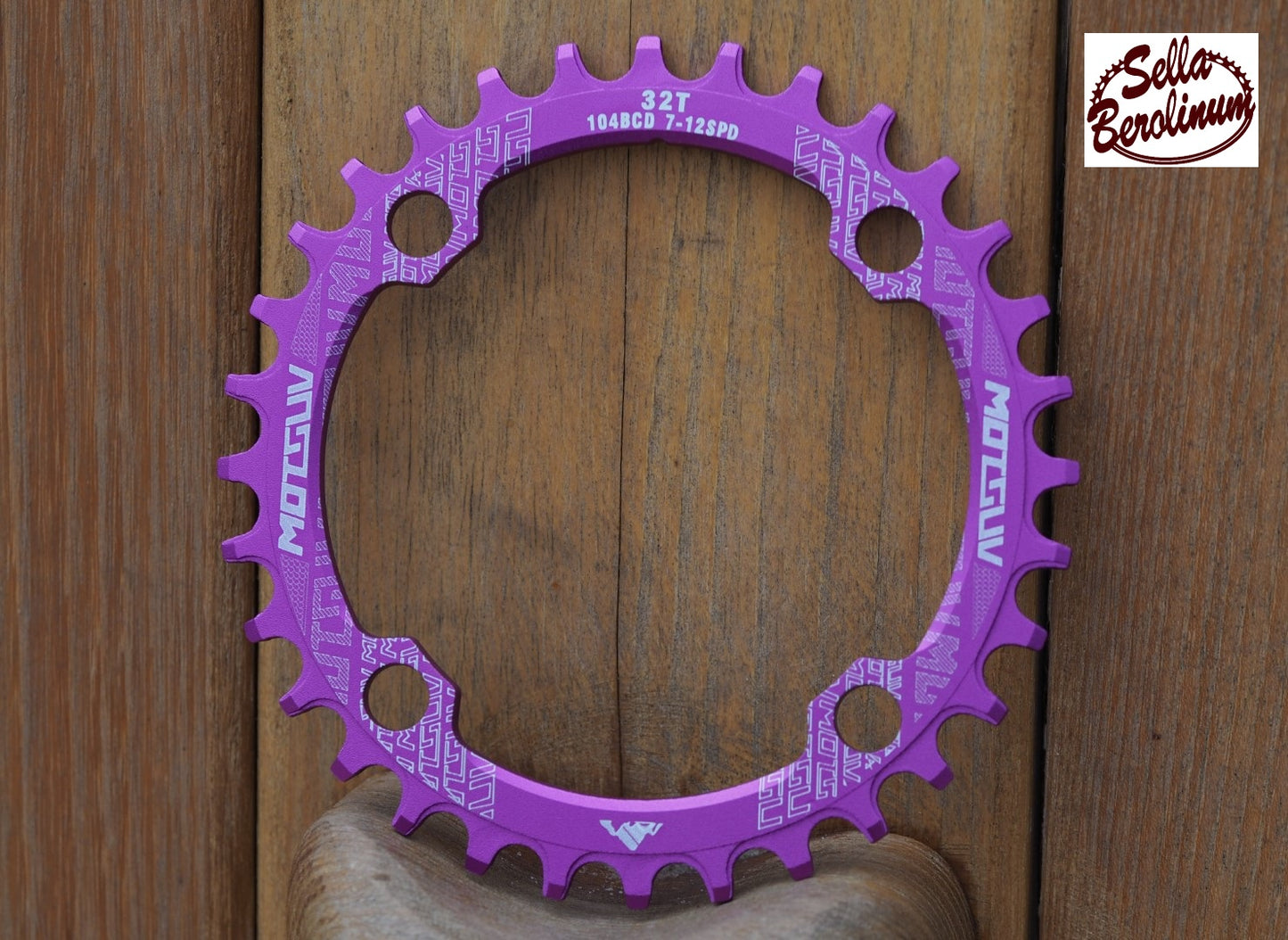 32 Z Kettenblatt LK:104 mm, Lila eloxiert