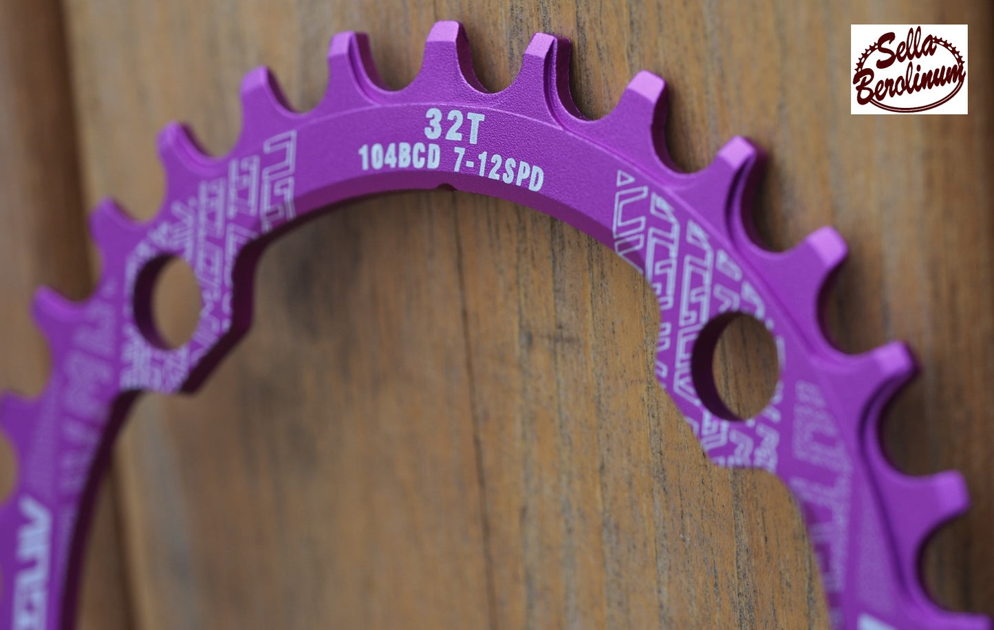 32 Z Kettenblatt LK:104 mm, Lila eloxiert