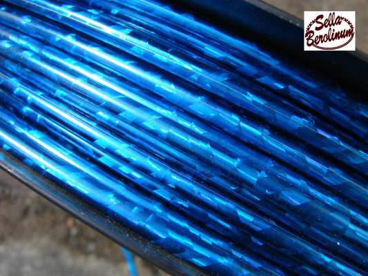 2,45 m Bremszug Hülle 5 mm Blau / Glitter