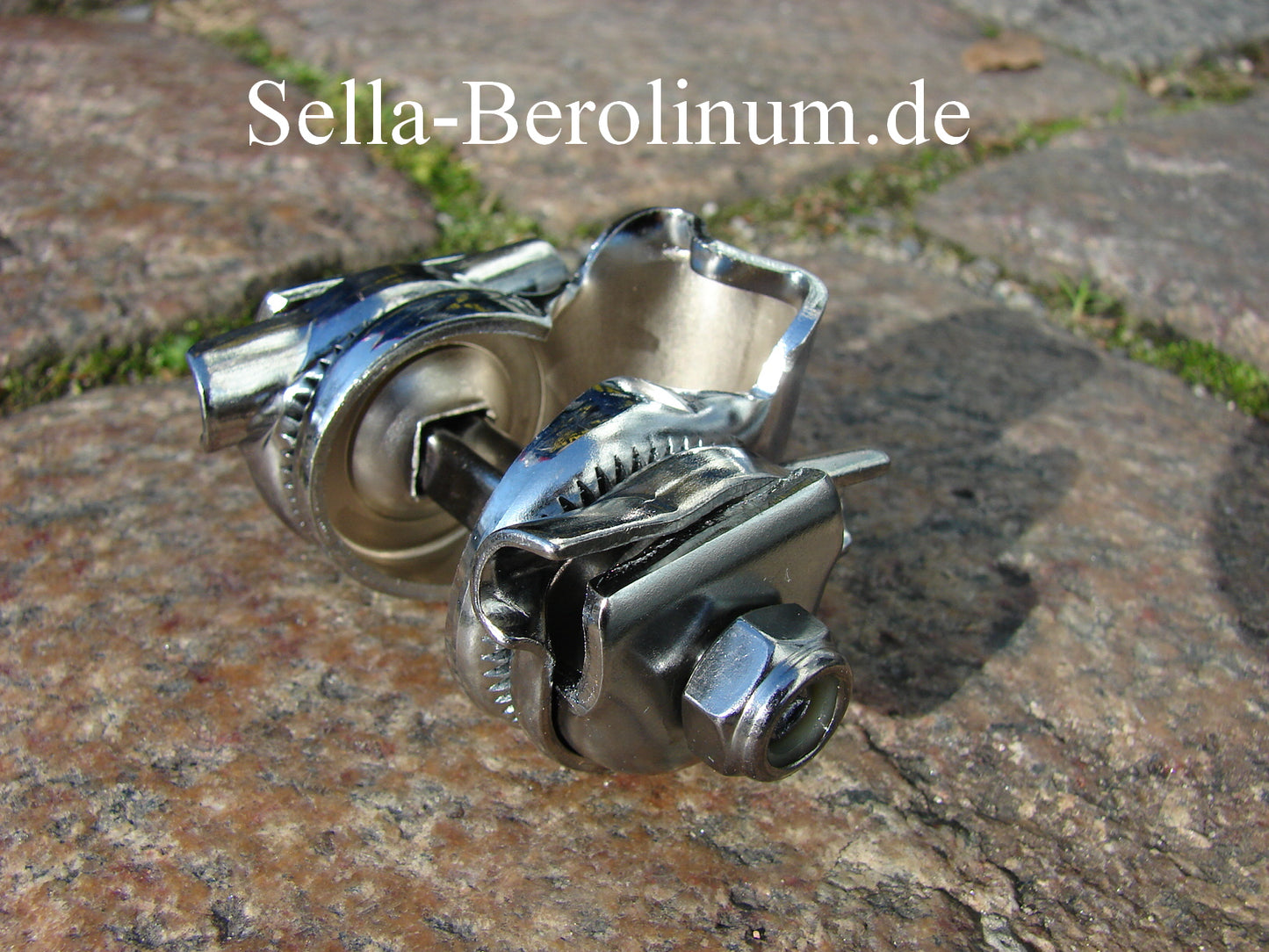 Sattelkloben mit Stützensicherung Silber