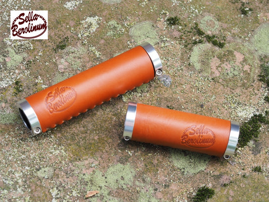 Ledergriffe B 1 Hellbraun 130 - 95 mm lang