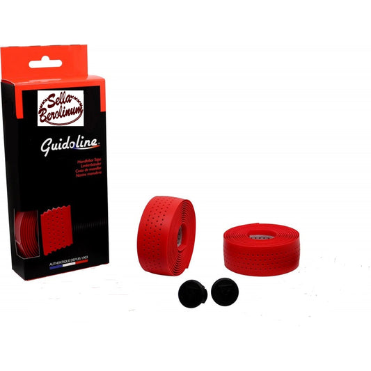 Velox Soft Grip Perforated Handlebar Tape - Red