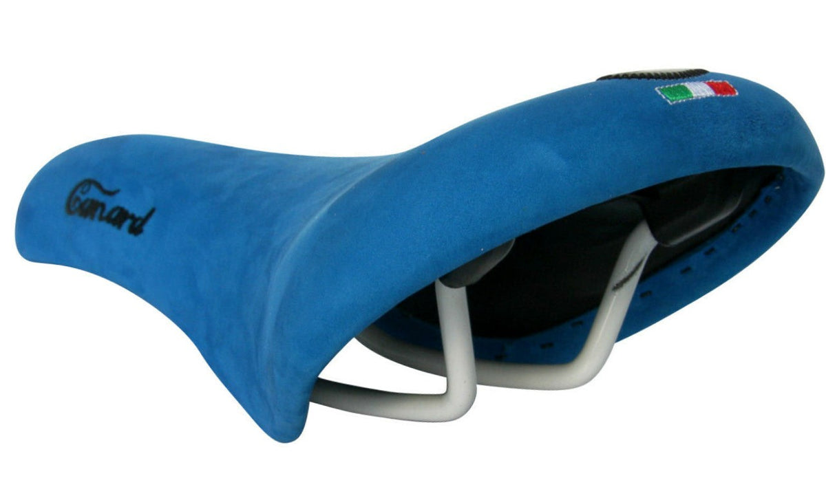 Selle Monte Grappa Canard XC030 Wildledersattel Blau