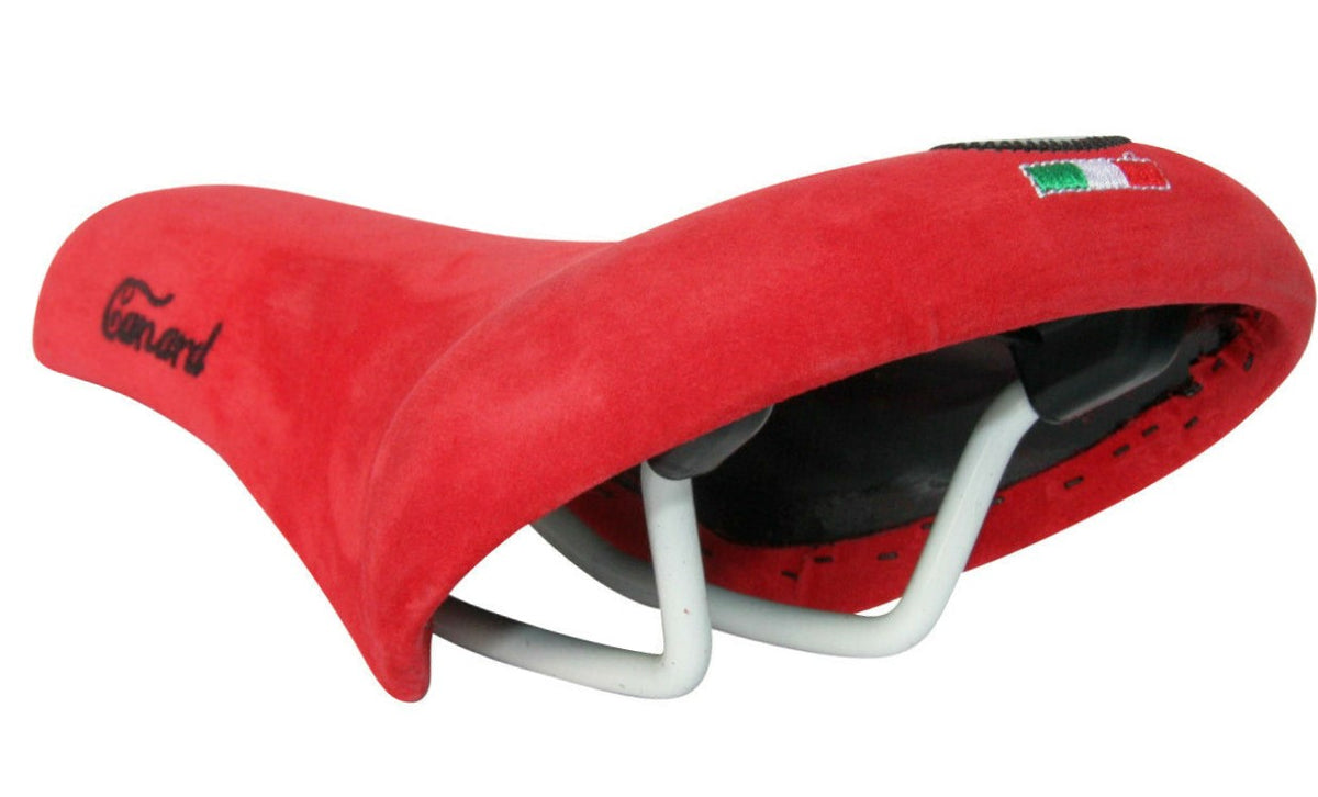 Selle Monte Grappa Canard XC030 Wildledersattel Rot