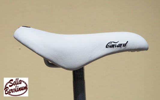 Selle Monte Grappa Canard XC030 Glattledersattel Weiß