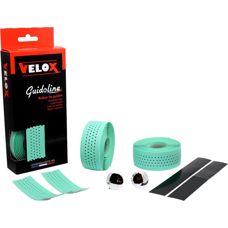 Velox Soft Grip Perforated Handlebar Tape - Celeste
